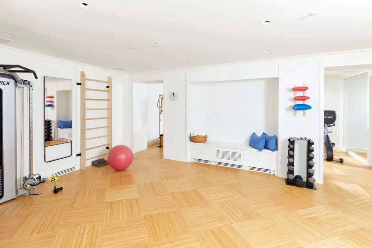 Yoga and workout studio.