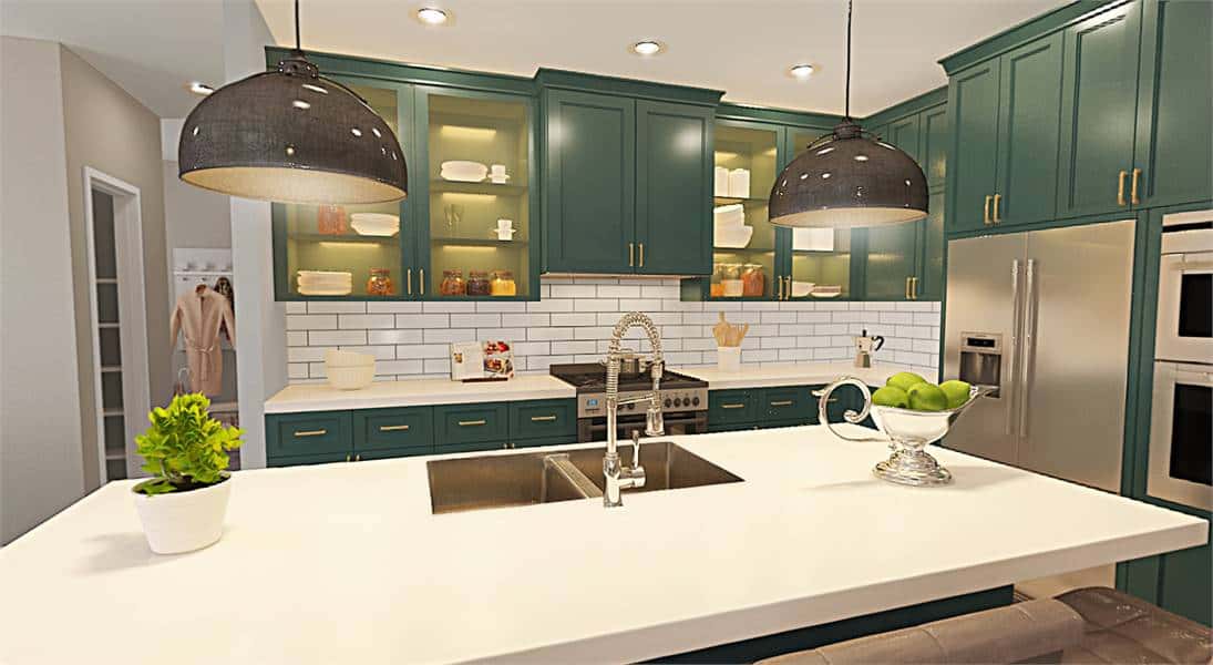 The kitchen includes a walk-in pantry and easy access to the mudroom.
