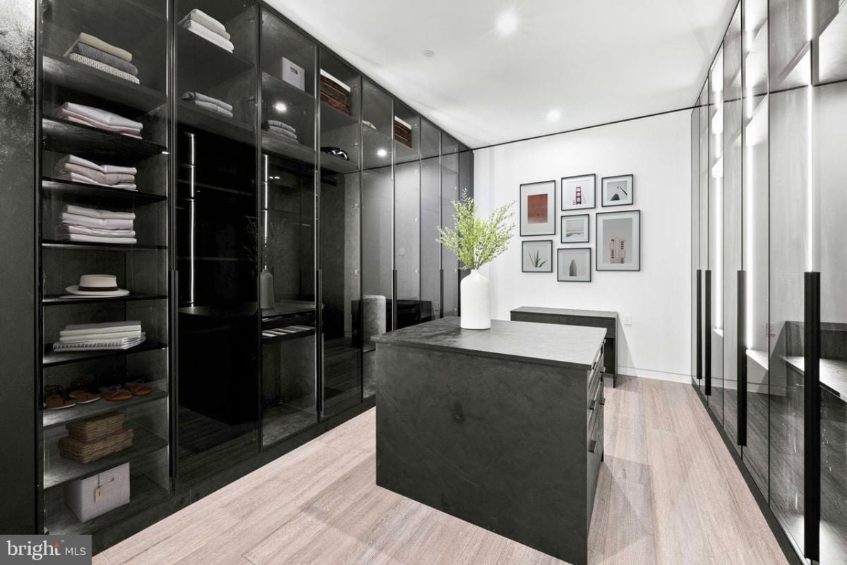 Modern closet.