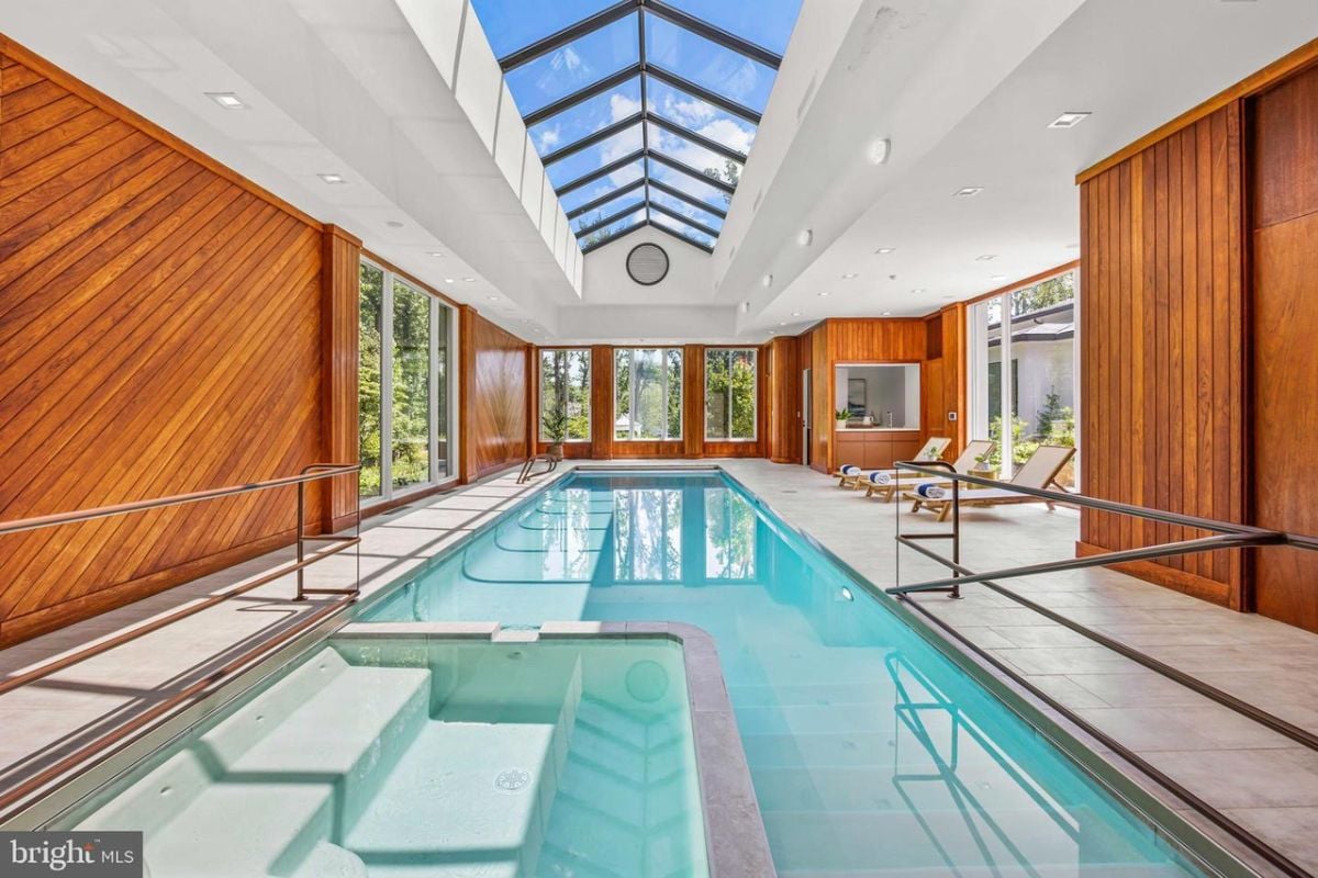 A huge indoor pool.