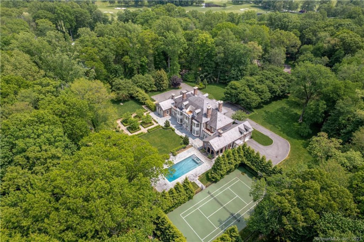 Aerial view of the estate