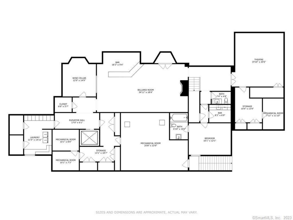 Basement floor plan