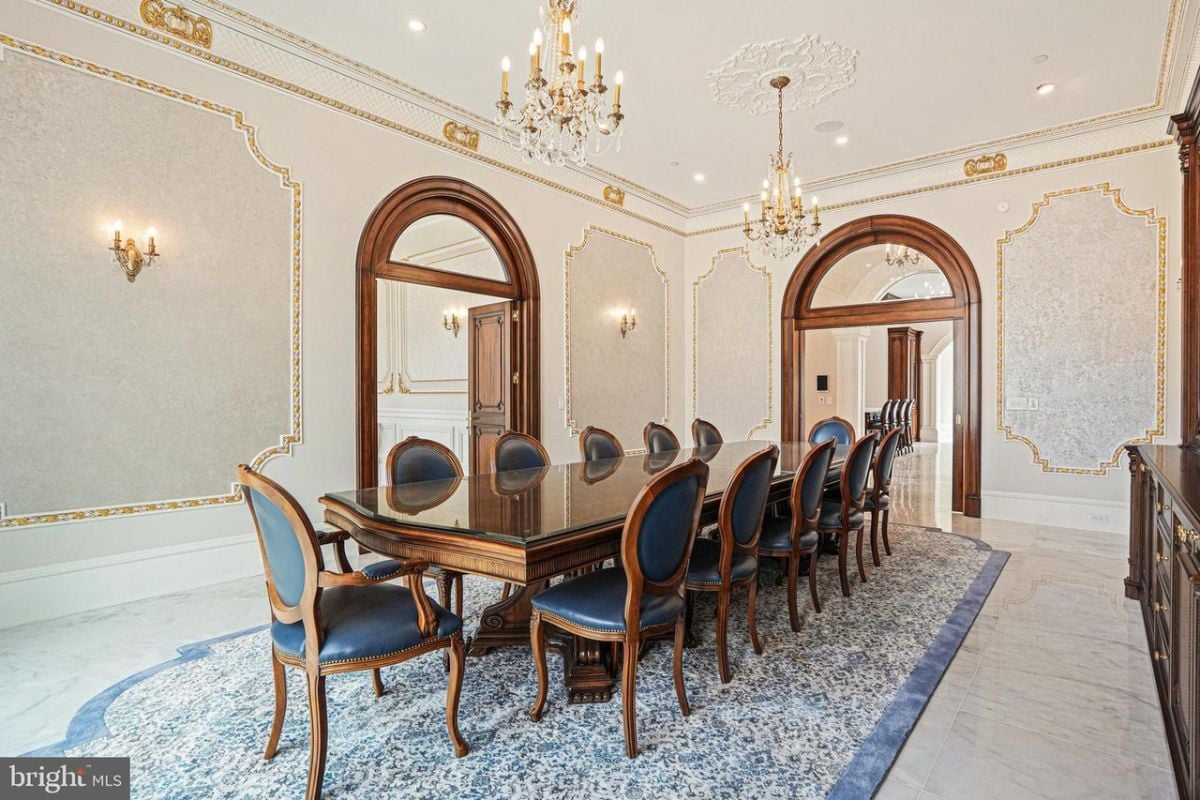 Formal dining table.