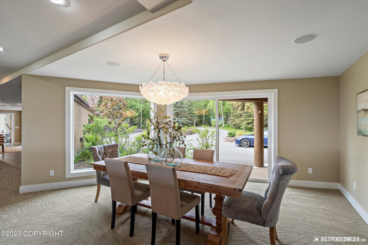 Formal dining table.