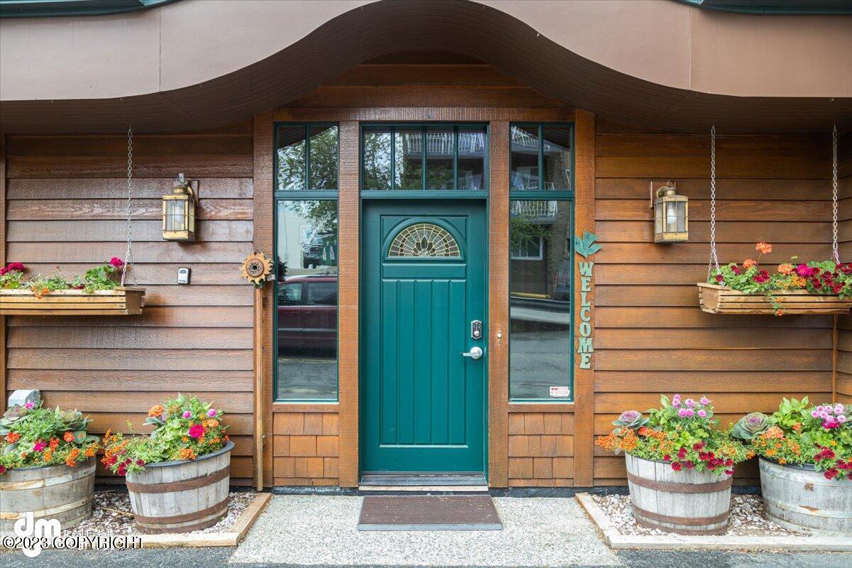 Front door.