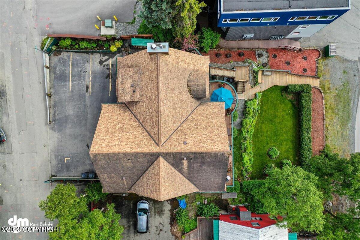 Top view of the house.