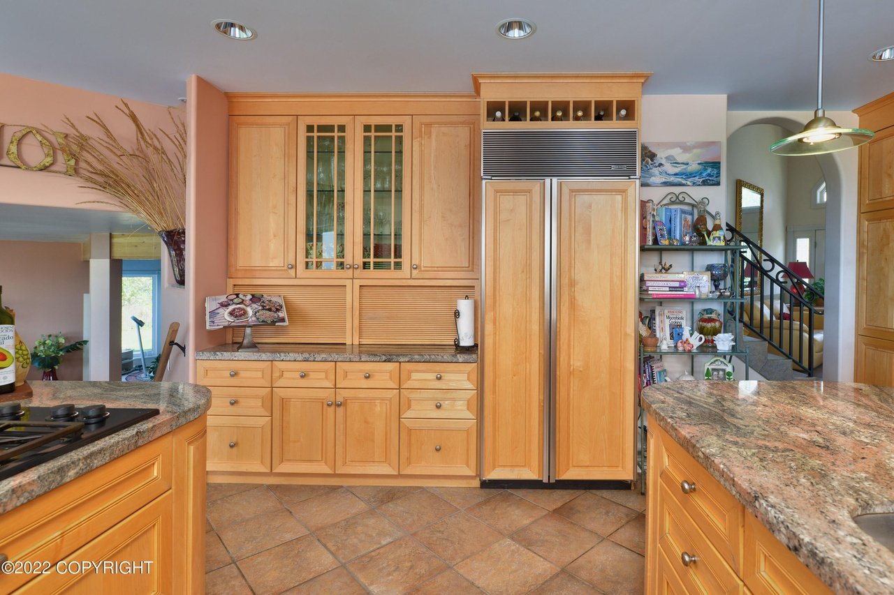 Spacious kitchen.