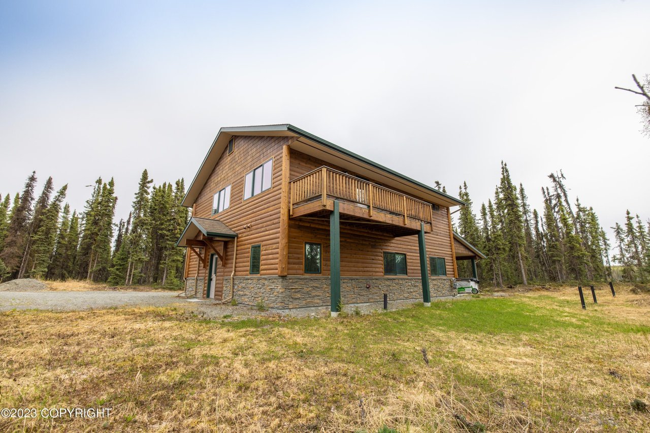 Side view of the house.