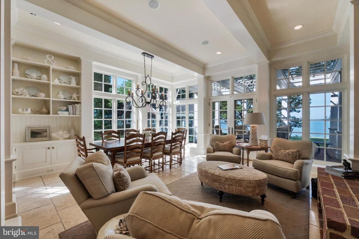 Living room next to the dining table.