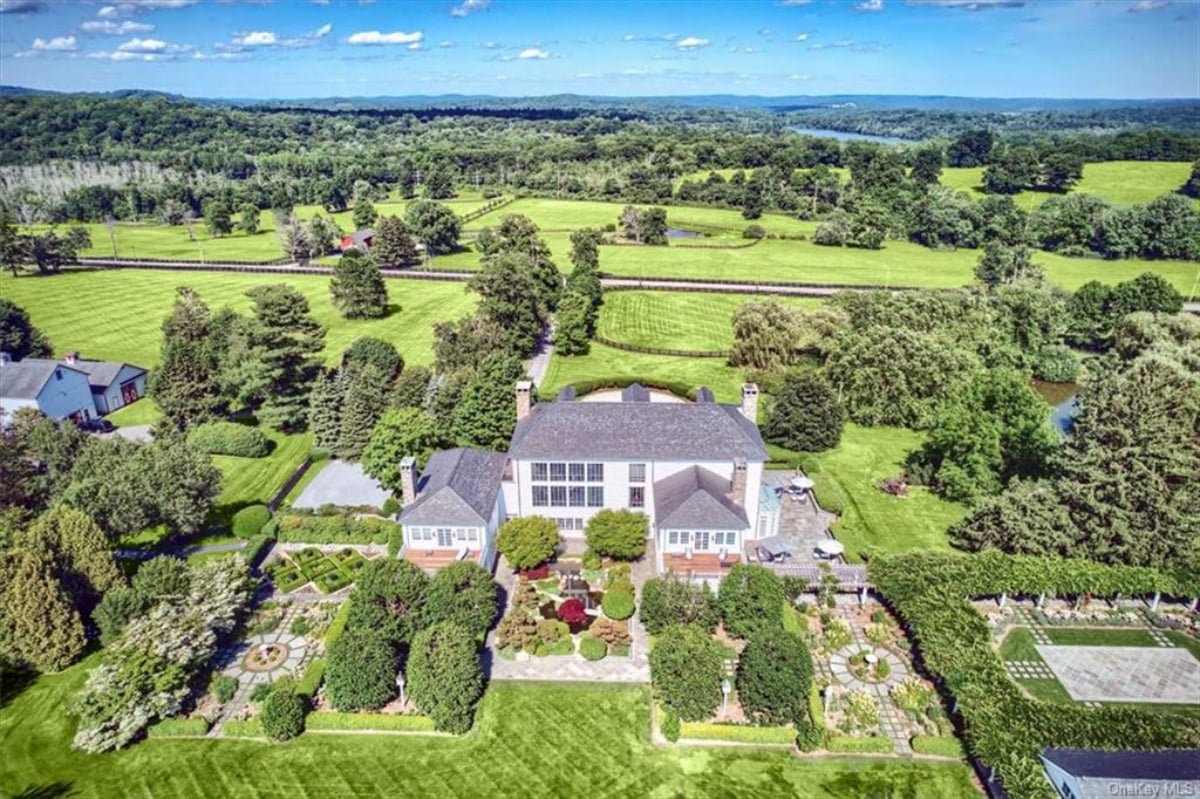 Rear view of the mansion