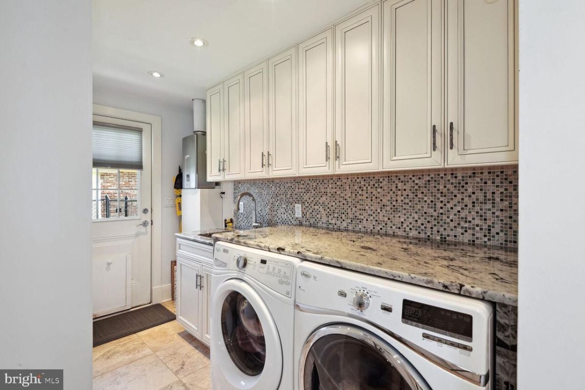 Laundry area.