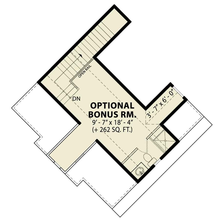 Bonus level floor plan