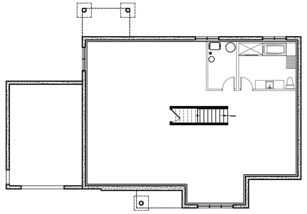 Basement floor plan
