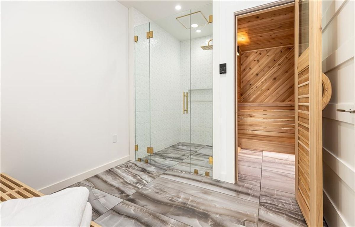 Shower and sauna