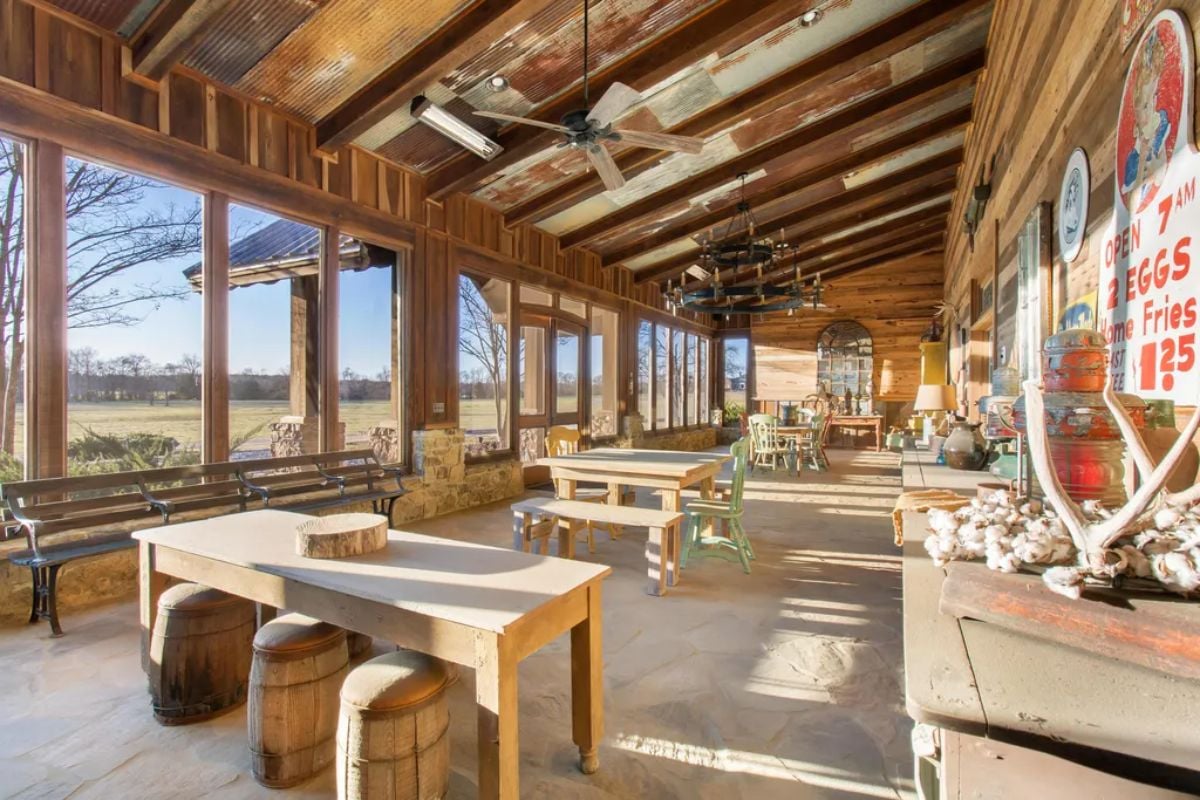 Inside Cypress barn