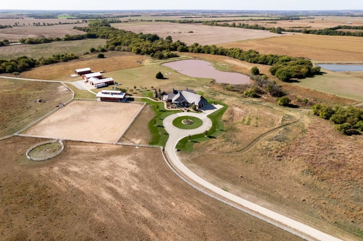 Aerial lot view