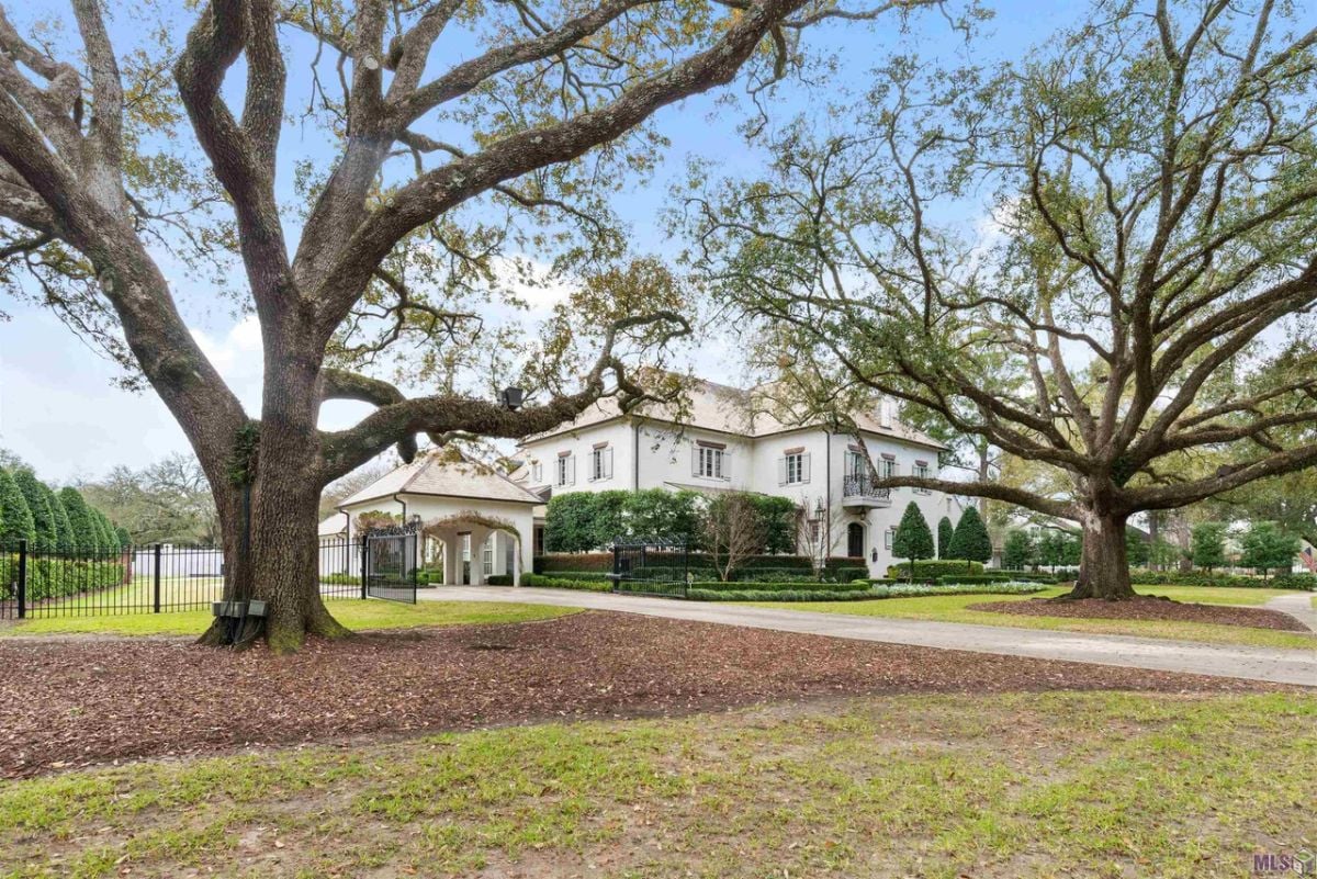 Spacious lawn