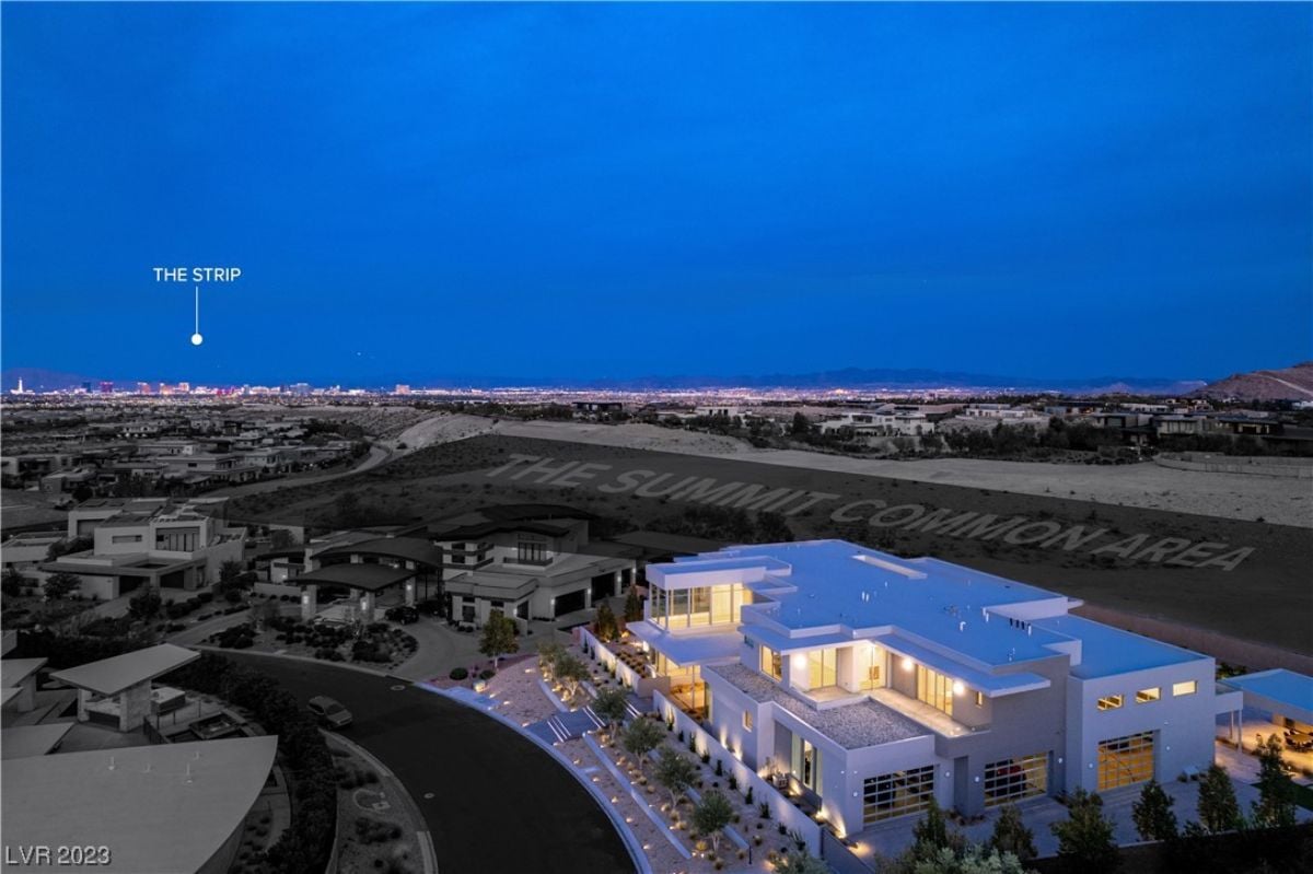 Aerial night view