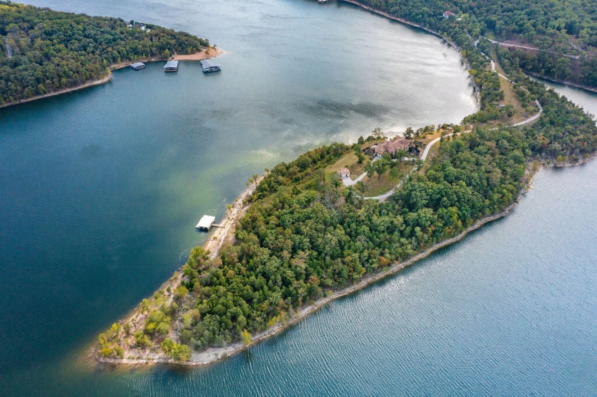 Island aerial view