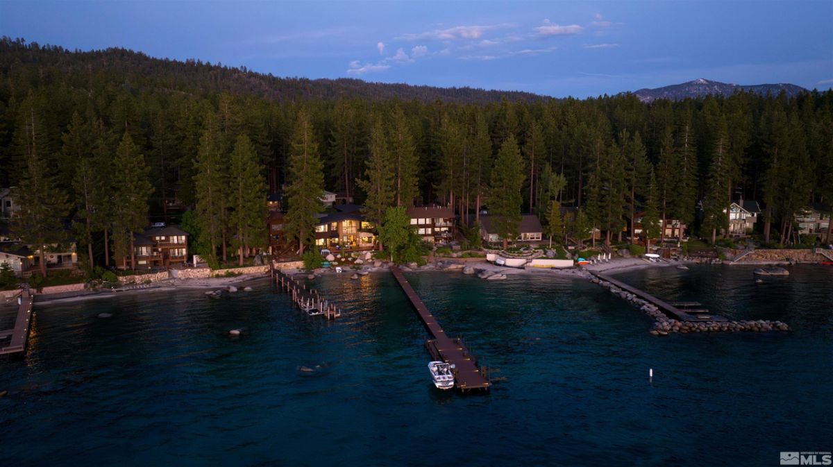 Aerial view of the deep water pier.