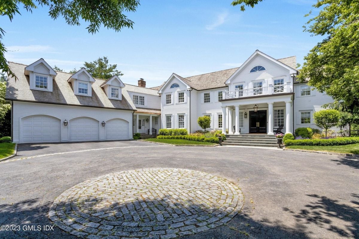 Car garage and front of the house.