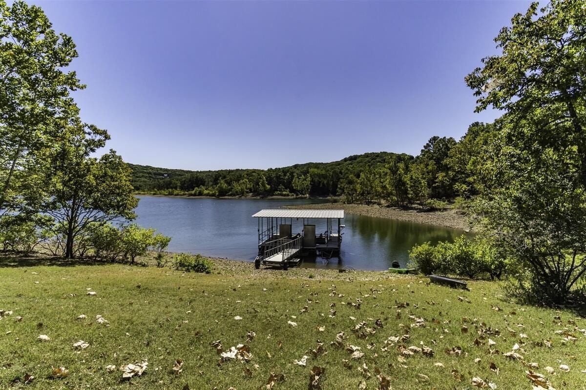 Dock in the lake.