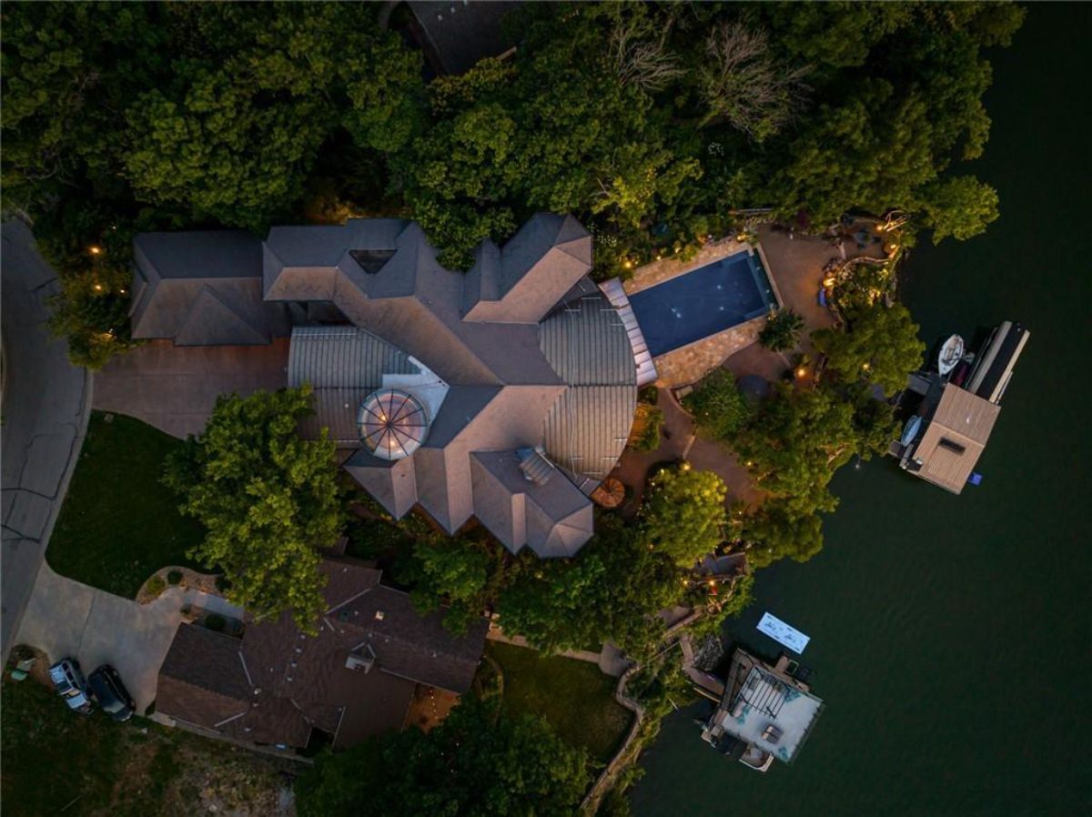 Rooftop aerial view