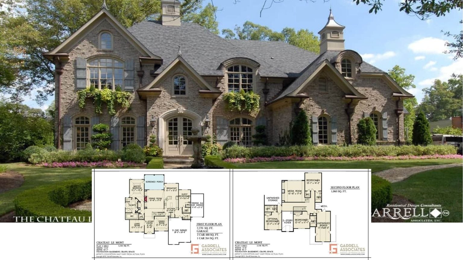 50 French Country House Plans & Floor Plans