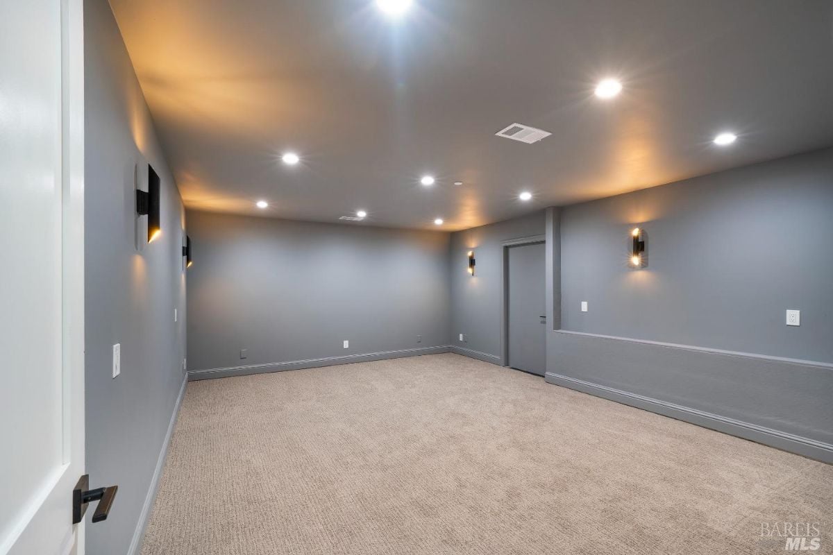 Empty home theater