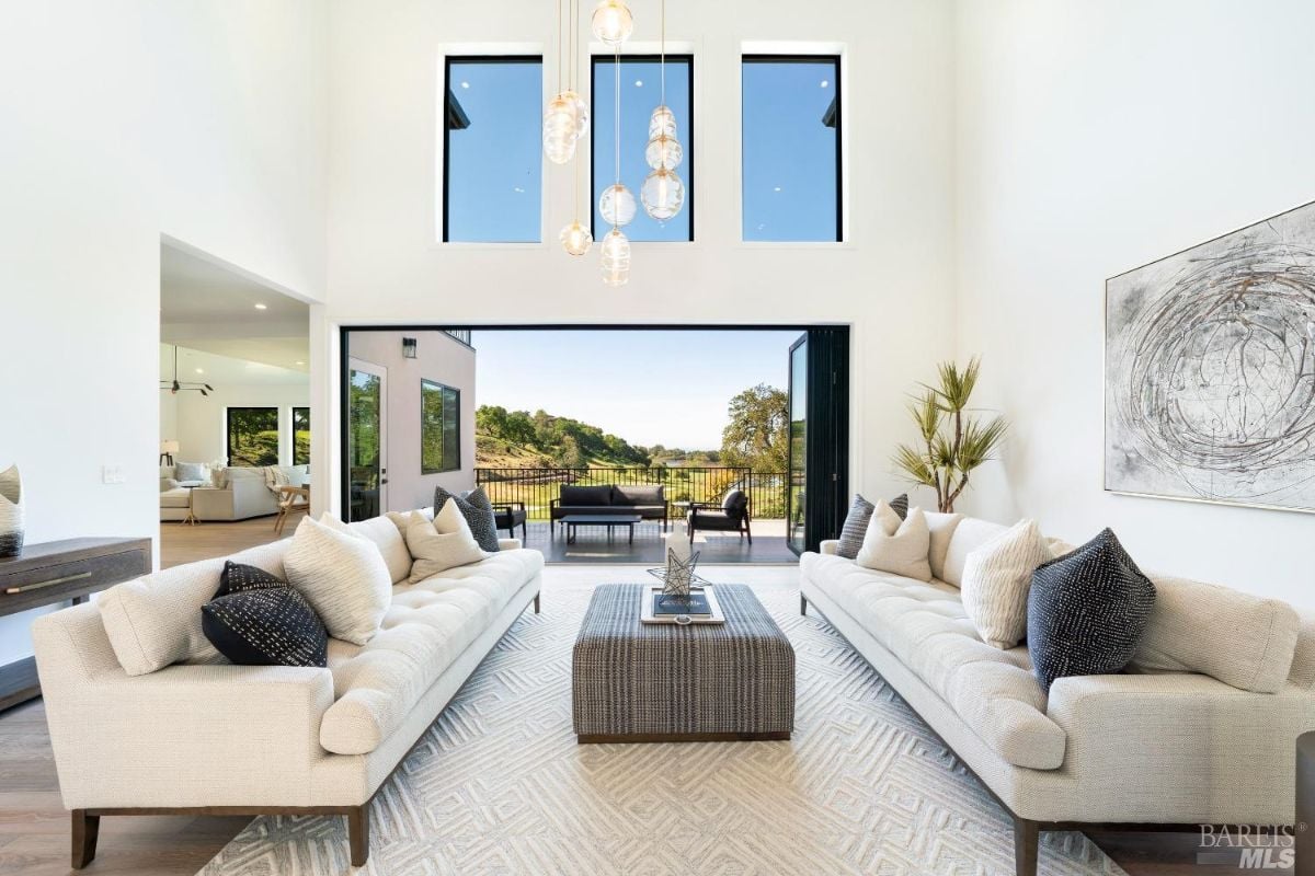 A spacious living room.