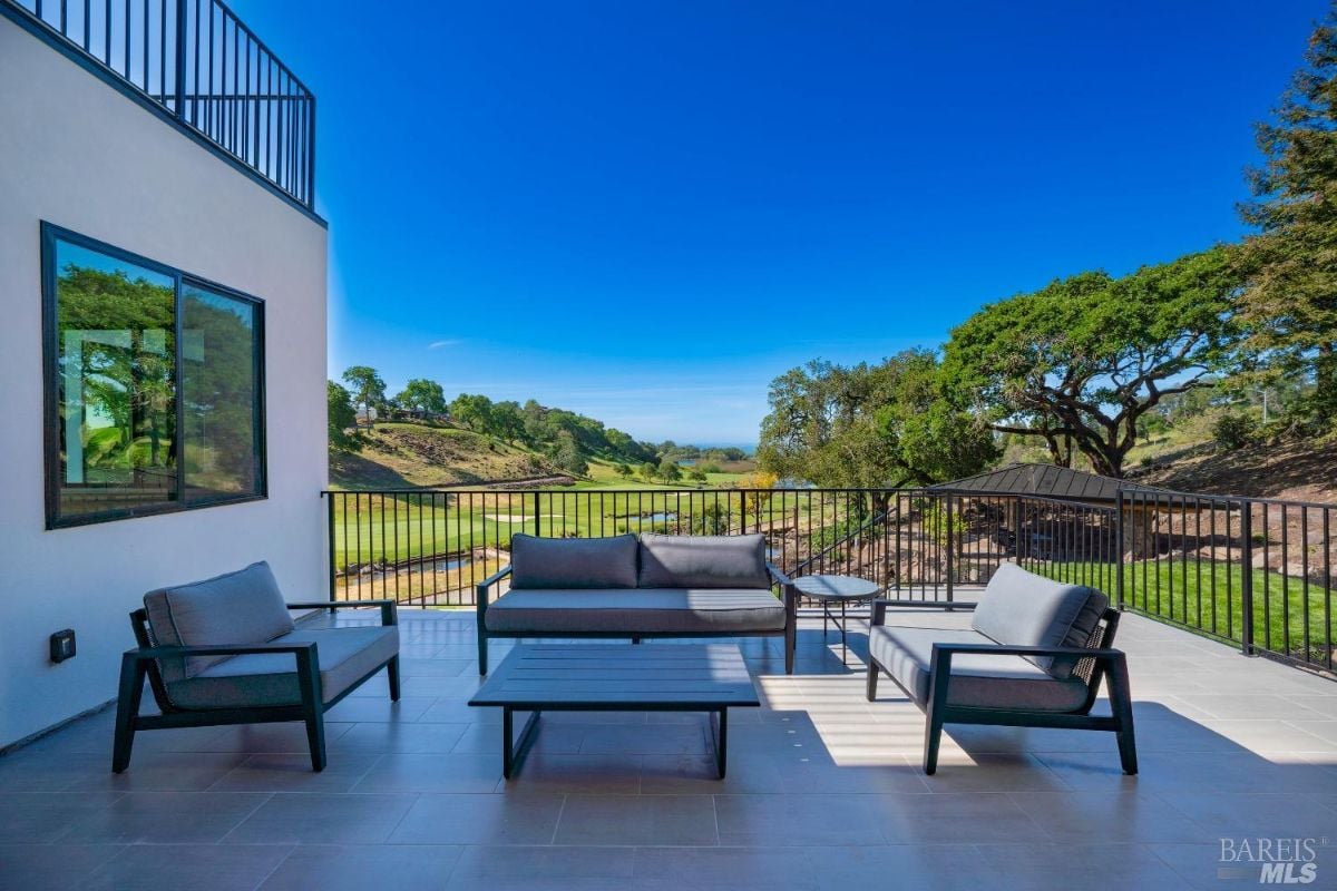 Outdoor lounge area
