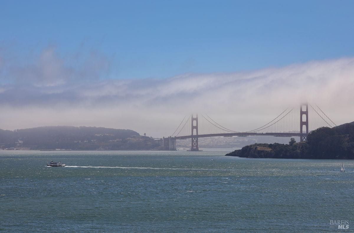 Golden gate a view from the balcony.