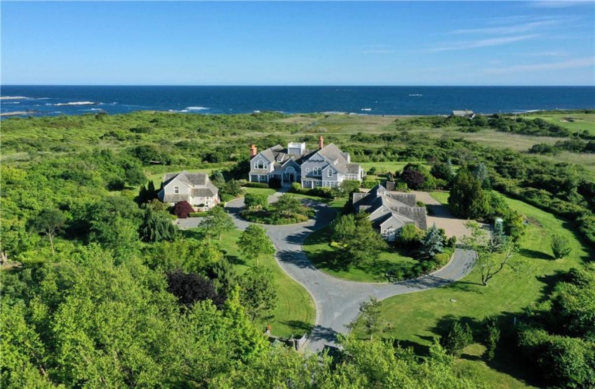 Aerial view of the whole property.