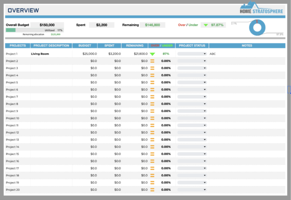 The 3 Best Interior Design Planners (Spreadsheet Tracking Systems ...