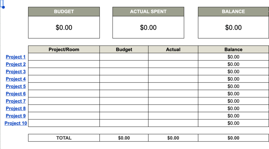 The 3 Best Interior Design Planners (Spreadsheet Tracking Systems ...