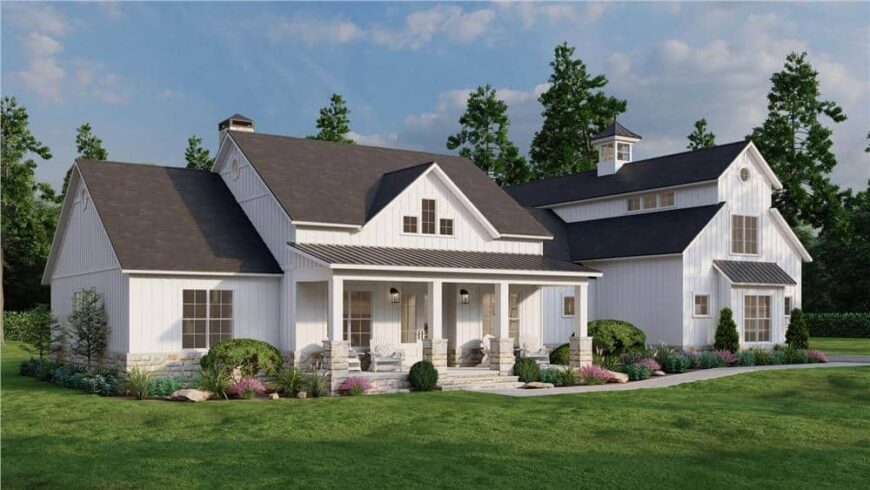 Tour This 4 Bedroom, 2,683 Sq. Ft. Two Story Home with Front Porch and ...