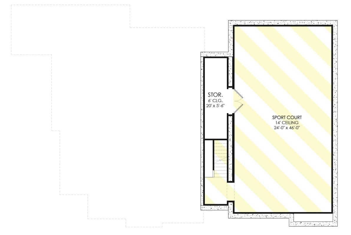 Sub-basement sport court
