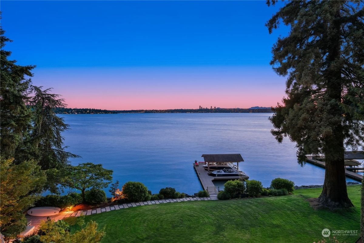 Backyard near the dock.