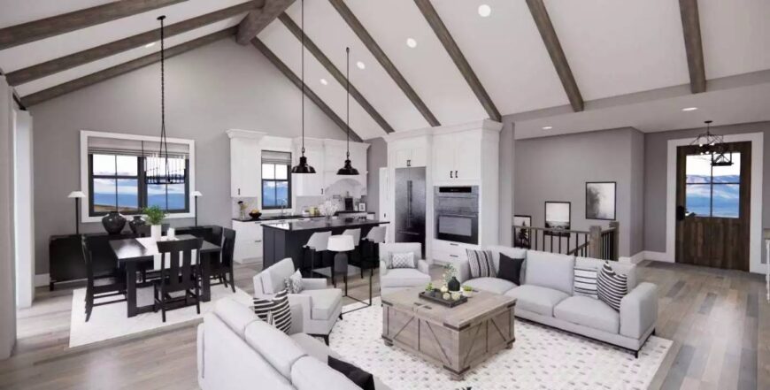 Get Inspired by This 1,664 Sq. Ft. 3 Bedroom Ranch Home Featuring a ...