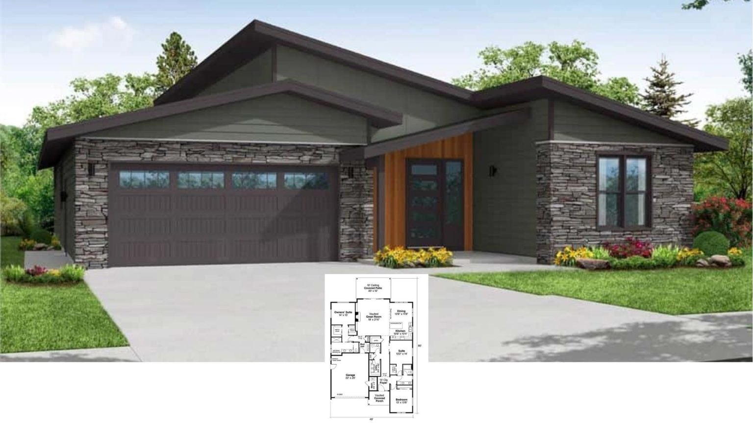 101 Contemporary Style House Floor Plans