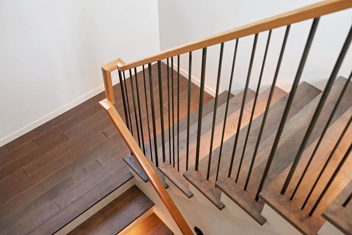 Staircase leading down to the basement.