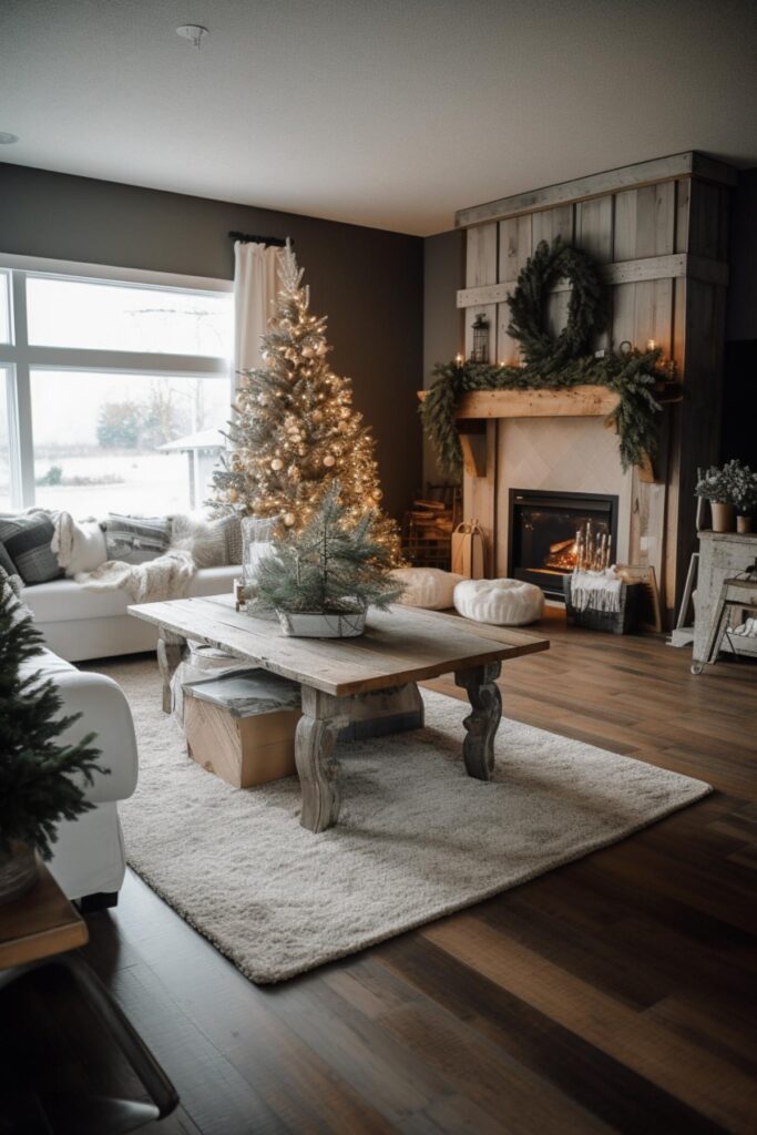 40 Festive Farmhouse Living Room Decked Out in Holiday Decor (Concepts ...