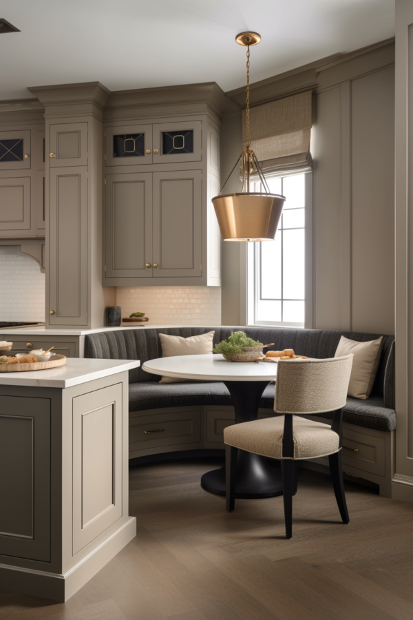 Image showcasing 20 Opulently Tailored Transitional-Style Kitchen Nooks Perfect for Cozy ...