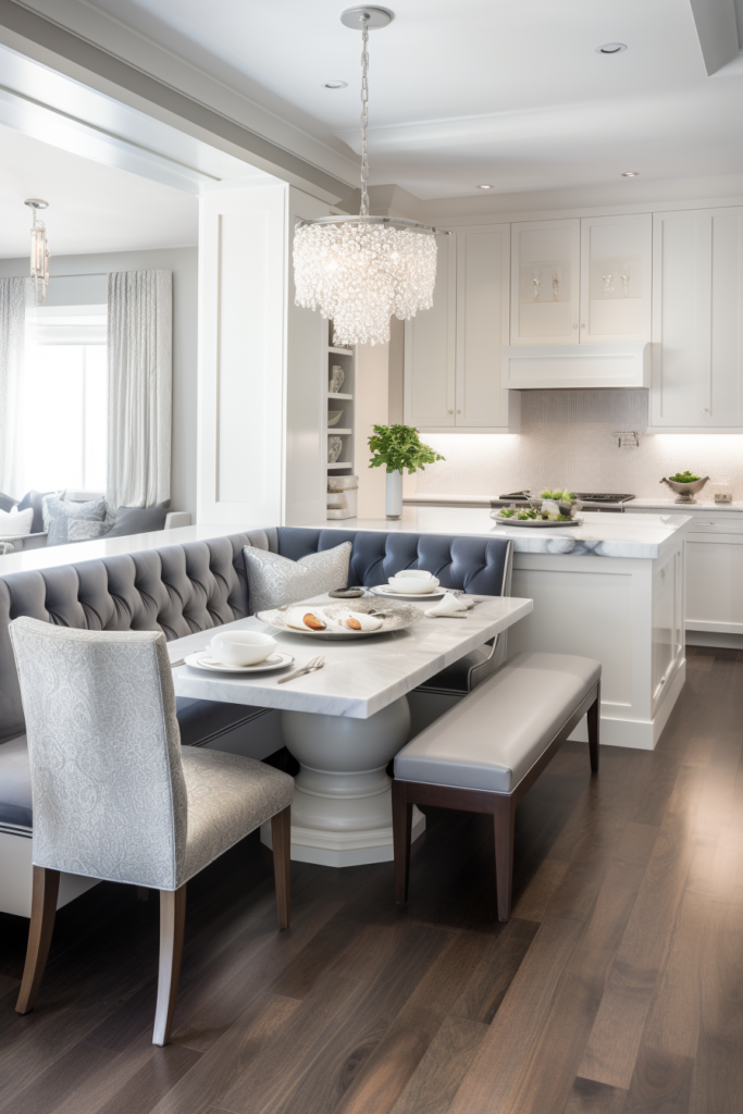 20 Opulently Tailored Transitional-Style Kitchen Nooks Perfect for Cozy ...
