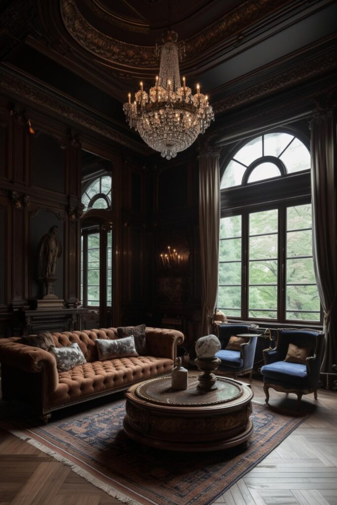 60 Opulent Old-World Aesthetic Living Room Design (Concept Interiors)
