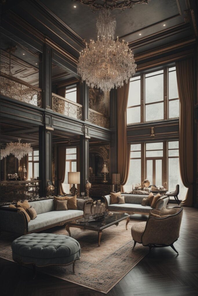 60 Opulent Old-World Aesthetic Living Room Design (Concept Interiors)