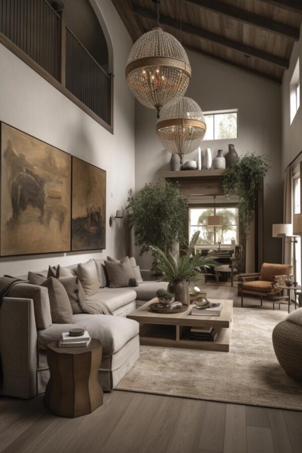 38 High-End Rustic California Modern Living Rooms (Conceptual Design Ideas)