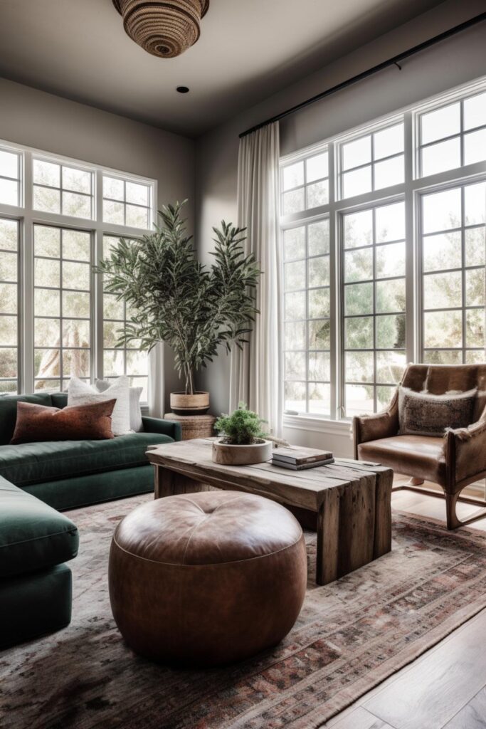 38 High-End Rustic California Modern Living Rooms (Conceptual Design ...