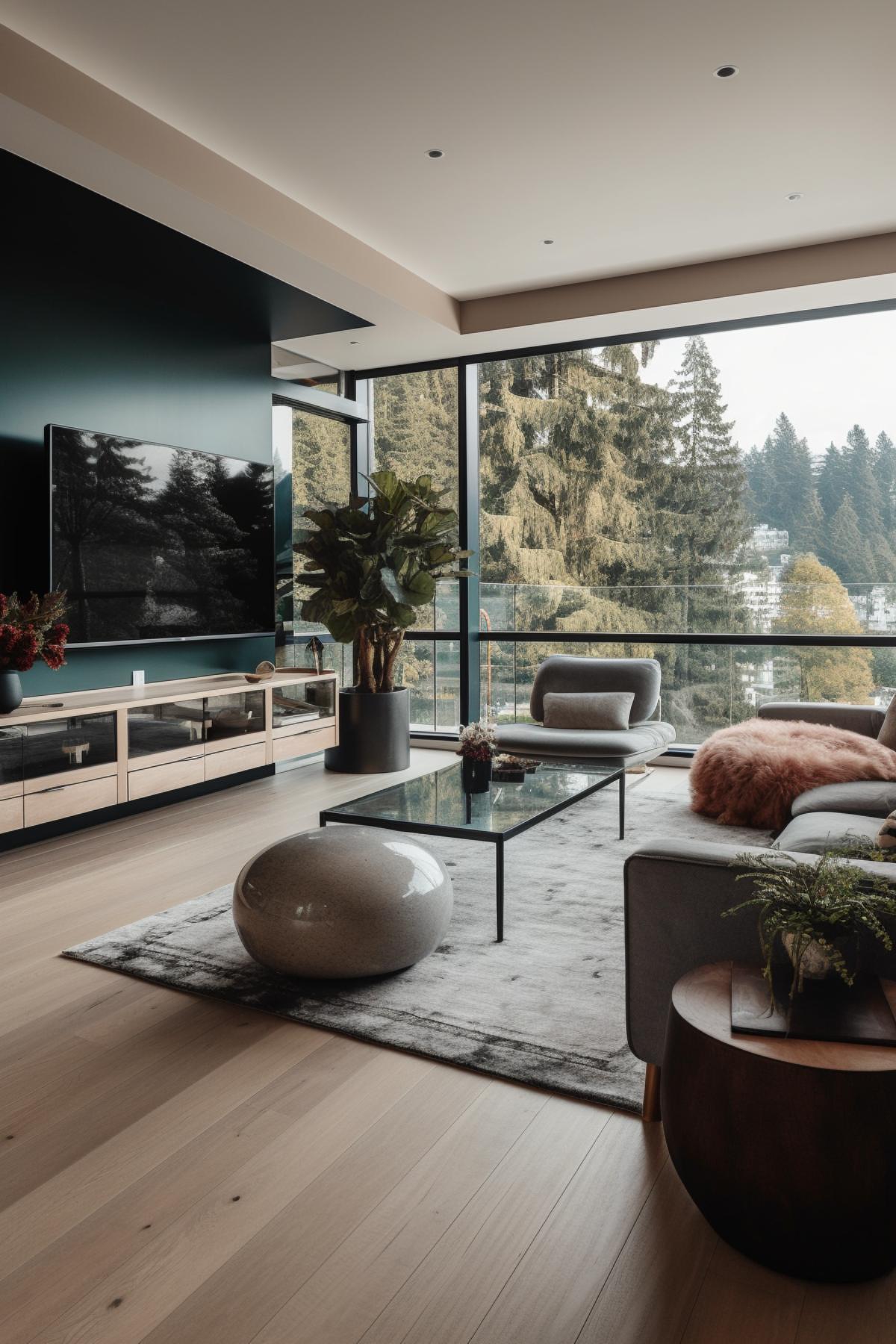 West Japandi Fusion Living Room Design style - a fusion of West Coast Contemporary and Japandi
