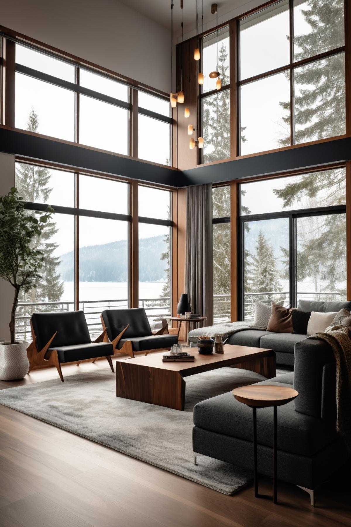 West Japandi Fusion Living Room Design style - a fusion of West Coast Contemporary and Japandi